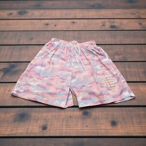 Eric Emanuel Camo Mesh Shorts Pink Blue Purple Mens Size S Basketball Athletic